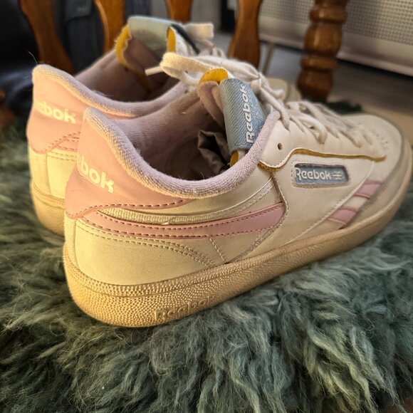 Reebok Club C Women's Sneaker - Chalk Pixel Pink - Picture 5 of 7
